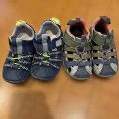 キッズサンダル ネイビー/グレー　16.0cm