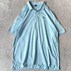 Patagonia パタゴニア XL 2014年製 トラウト ポロシャツ 水色のサムネイル