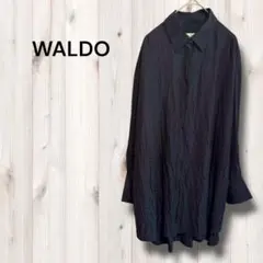 ウォルド シャツ ブラウス 長袖 ドット柄 シースルー シアーシャツ M