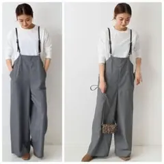 新品 ジャーナルスタンダード サスペンダー サロペット 定価12100円 ワイド