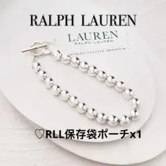 R028/RALPH LAUREN/8mm/シルバービーズブレスレットのサムネイル