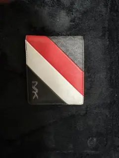 MICHAEL KORS二つ折り財布 黒赤白