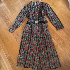 LAPINE 花柄ロングワンピース 12号