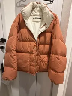 JIL SANDER オレンジ ダウンジャケット フード付きのサムネイル