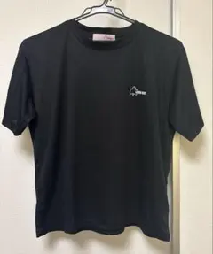 LOGOS DAYS 半袖Tシャツ ブラック キャンプ柄