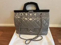 週末限定値下げ CHANEL 希少 アクリルハンドル キルティング ラム　正規品