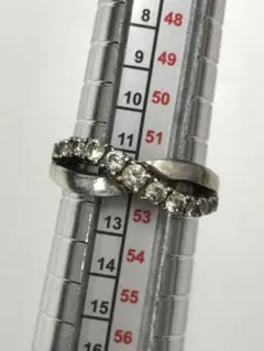 4°C シルバーリング　石付き　重量4.0g