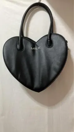 新品未使用 MILK ハート トートバッグ ブラックのサムネイル