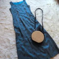 TABASA 　ノースリーブ　刺繍　チュール　ワンピース　美品　S~Mサイズのサムネイル