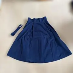 Riche glamour プリーツスカート ネイビー Mサイズのサムネイル