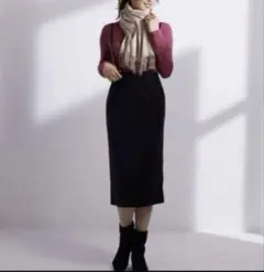 ペンシルシルエットサロペットスカート