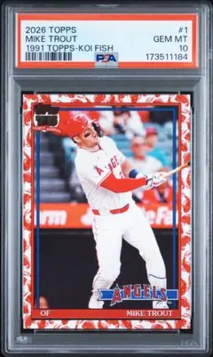 PSA10 マイク・トラウト 2026 Topps #1 鯉パラレル
