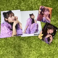 FRUITS ZIPPER 仲川瑠夏生写真 ＆カード❤︎4枚セット