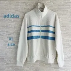【adidas美品】XLサイズ パイルトレフォイルモノグラム トラックジャケットのサムネイル
