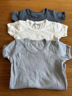 ベビー肌着　半袖シャツ　3枚セット　80cm 綿100