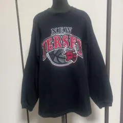 WEGO NEW JERSEY プリント　ブラック　ロンT サイズLのサムネイル