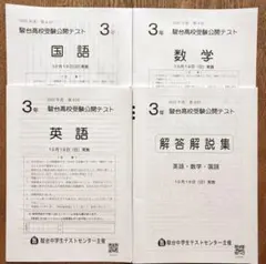 【未使用品】中3 2025年第4回　駿台高校受験公開テスト
