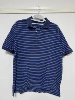 Polo by Ralph Lauren XL ネイビー ストライプ ポロシャツ