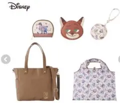 Disney ズートピア　ニック　バック　ポーチ　エコバッグ　しまむら