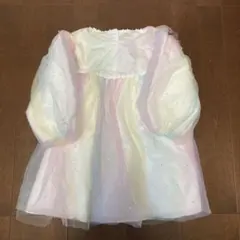 女の子110センチ　シースルーワンピース