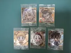鬼滅の刃　ウエハースシール　善子・炭子・猪子・天元・蕨姫　遊廓