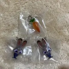 ズートピア めじるしアクセサリー　ジュディ　にんじん 3個セット