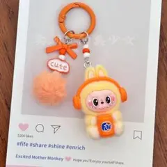 らぶぶ Labubuキーホルダー人気 超可愛い