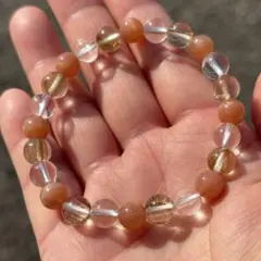 在庫処分【ピーチムーンストーン】天然石 niconico