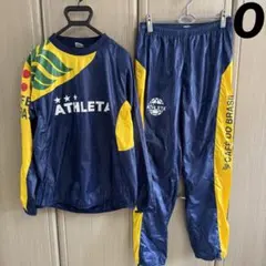 【セットアップ】ATHLETA ピステ上下セット Oサイズ/ネイビー×イエロー