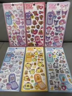 平成はっぴーフォン サンリオ　6枚セット！