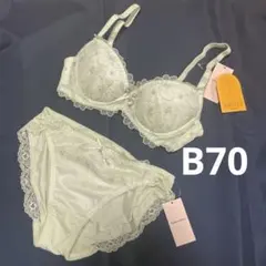 B70/M チュチュアンナ　永遠のブラ　グリーン　ブラショーツセット
