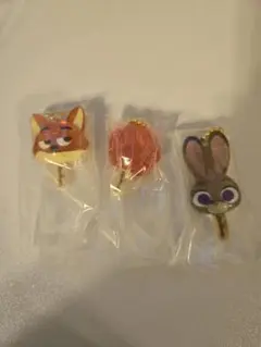 ズートピア　アイスキャンディーチャーム　3点セット