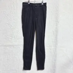 ユニクロ ヒートテック デニムパンツM 裏起毛 ストレッチ 暖かい レディース