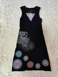 Desigual ノースリーブ ワンピース ブラック Mのサムネイル