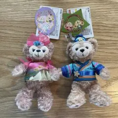 【 新品 タグ付き 】ダッフィーシェリーメイ ぬいぐるみバッチ ぬいば