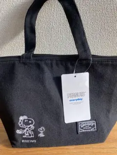 スヌーピー ランチバッグ 保冷バッグ ブラック SNOOPY