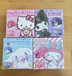 サンリオ キャラクターシール 4セット 各60枚入り