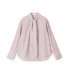 MACPHEE マカフィー　コットンブロード　ボウタイシャツ　2024AW