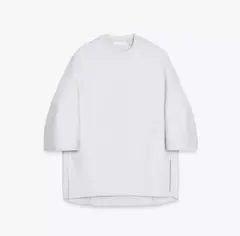 極美品ZARA(ザラ)ライトグレーインターロックスウェットTシャツ