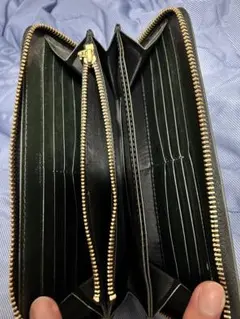 ダークグリーン レザー 長財布