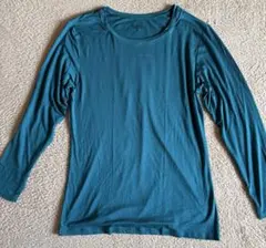UNIQLO ユニクロヒートテッククルーネックTシャツ　長袖　ブルー　XLサイズ