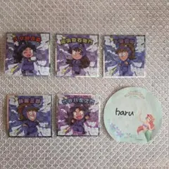 忍たま乱太郎マンチョコ ファミマ シール ステッカー 五年生 5枚セット