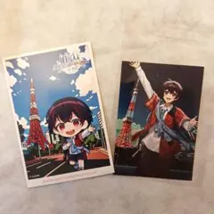 ゆあんくん カラフルピーチ 東京タワー ポストカード ブロマイド からぴち