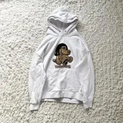 Nasty Dog刺繍ホワイトパーカー MY がーどまん