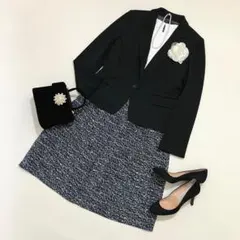 【Mサイズ】綺麗系ママスーツ 手洗い可 リフレクト 自由区 匠ジャケット 卒業式