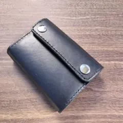 栃木レザー　三つ折り　トラッカーウォレット