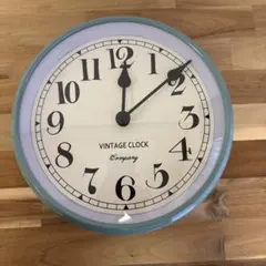 VINTAGE CLOCK 掛時計 ペールグリーン　（ジャンク）のサムネイル