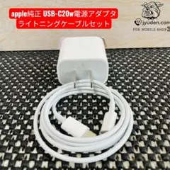 apple純正 USB-C20w電源アダプタ ライトニングケーブルセット