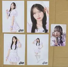 生写真＋トレカ 真鍋凪咲 5枚セット きゅーすと CUTIE STREET