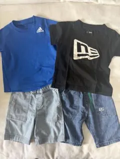 adidas NEW ERA 夏服 まとめ売り 男の子 110 Tシャツ 短パン